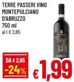 A&O Terre passeri vino montepulciano d'abruzzo offerta