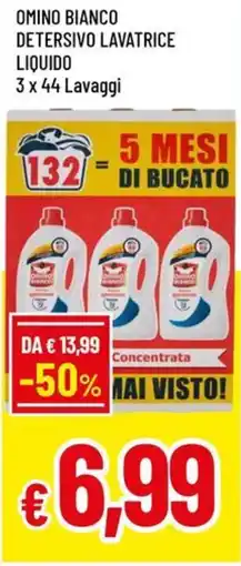 A&O Omino bianco detersivo lavatrice liquido offerta
