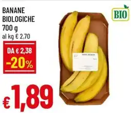 A&O Banane biologiche offerta
