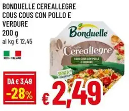 A&O Bonduelle cereallegre cous cous con pollo e verdure offerta