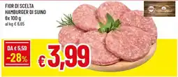 A&O Fior di scelta hamburger di suino offerta