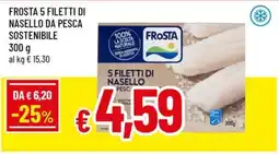 A&O Frosta 5 filetti di nasello da pesca sostenibile offerta
