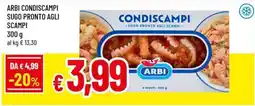 A&O Arbi condiscampi sugo pronto agli scampi offerta