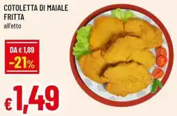 A&O Cotoletta di maiale fritta offerta