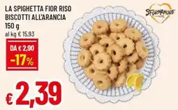 A&O La spighetta fior riso biscotti all'arancia SFORNAMORE offerta