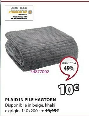 JYSK Plaid offerta