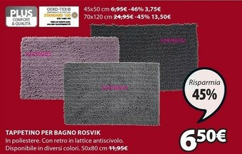 JYSK Tappeti bagno offerta