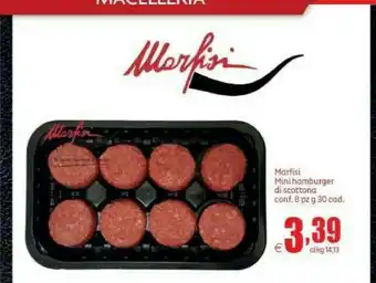 Elite Marfisi mini hamburger di scottona offerta