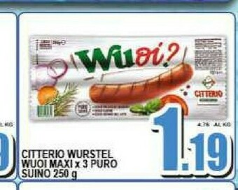 Sacoph Wurstel offerta