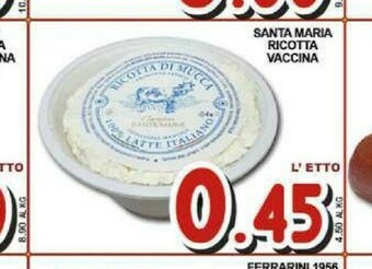 Sacoph Ricotta offerta