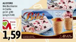 Madis ALI D'ORO Biki Bicchierini in Cialda offerta