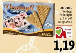 Madis ALI D'ORO Ventagli Millefoglie offerta