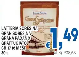 DEM Latteria soresina gran soresina grana padano grattugiato cr117.16 mesi offerta