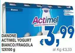 DEM Danone actimel yogurt bianco/fragola offerta