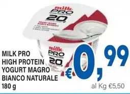 DEM Milk pro high protein yogurt magro bianco naturale offerta