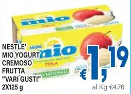 DEM Nestle' mio yogurt cremoso frutta offerta