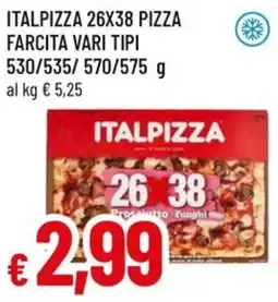 A&O Italpizza 26x38 pizza farcita offerta