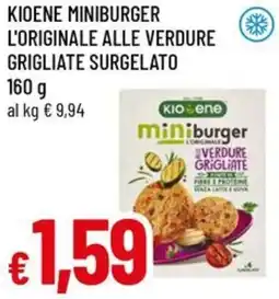 A&O Kioene miniburger l'originale alle verdure grigliate surgelato offerta
