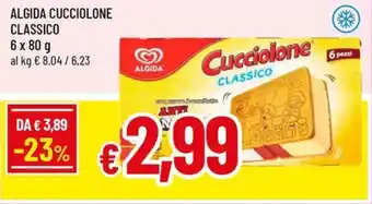 A&O Algida cucciolone classico offerta
