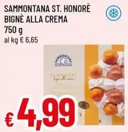 A&O Sammontana st. honorè bignè alla crema offerta