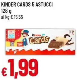 A&O Kinder cards 5 astucci offerta
