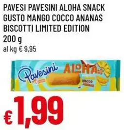 A&O Pavesi pavesini aloha snack gusto mango cocco ananas biscotti limited edition offerta