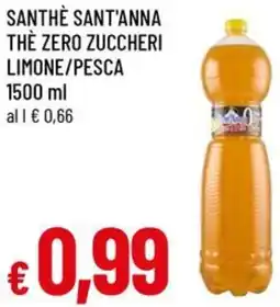 A&O Santhè sant'anna the zero zuccheri limone/pesca offerta