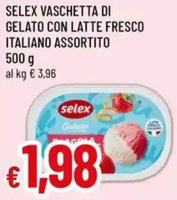 A&O Selex vaschetta di gelato con latte fresco italiano offerta