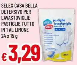 A&O Selex casa bella detersivo per lavastoviglie pastiglie tutto in 1 al limone offerta