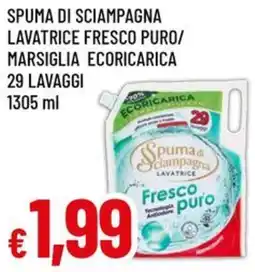 A&O Spuma di sciampagna lavatrice fresco puro/ marsiglia ecoricarica offerta