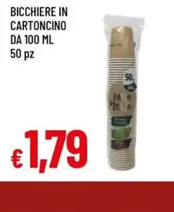A&O Bicchiere in cartoncino offerta