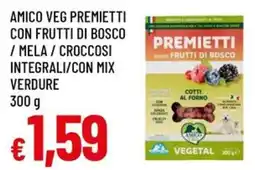 A&O Amico veg premietti con frutti di bosco /mela / croccosi integrali/con mix verdure offerta
