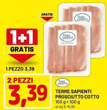 DPiù Terre sapienti prosciutto cotto offerta