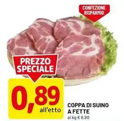 DPiù Coppa di suino a fette offerta