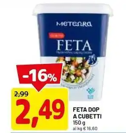 DPiù Feta dop a cubetti offerta