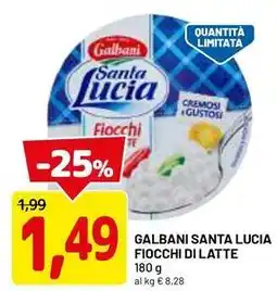 DPiù Galbani santa lucia fiocchi di latte offerta