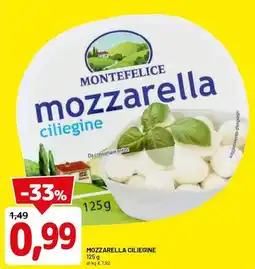 DPiù Mozzarella ciliegine offerta