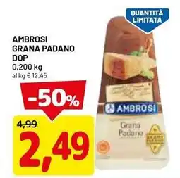 DPiù Ambrosi grana padano dop offerta