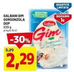 DPiù Galbani gim gorgonzola dop offerta