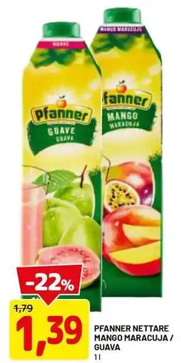DPiù Pfanner nettare mango maracuja/ guava offerta