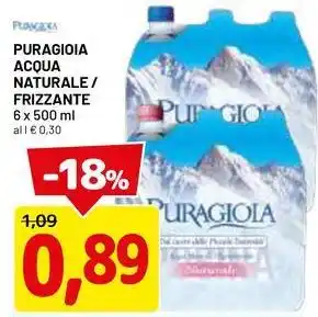 DPiù Puragioia acqua naturale/ frizzante offerta