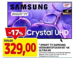 DPiù Smart TV samsung UE55U8072FUXXH 55" 4K ULTRA HD offerta