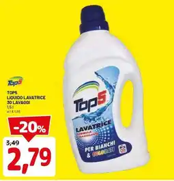 DPiù Top5 liquido lavatrice offerta