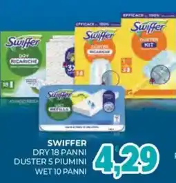 Eté Swiffer dry 18 panni duster 5 piumini wet 10 panni offerta