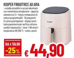 A&O Kooper friggitrice ad aria offerta