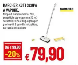 A&O KARCHER KST1 SCOPA A VAPORE offerta