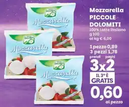 Prix Quality Mozzarella PICCOLE DOLOMITI offerta