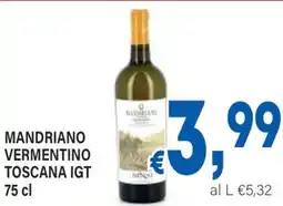 DEM Mandriano vermentino toscana igt offerta