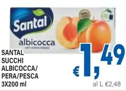 DEM Santal succhi albicocca/ pera/pesca offerta