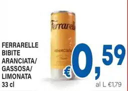 DEM Ferrarelle bibite aranciata/ gassosa/ limonata offerta